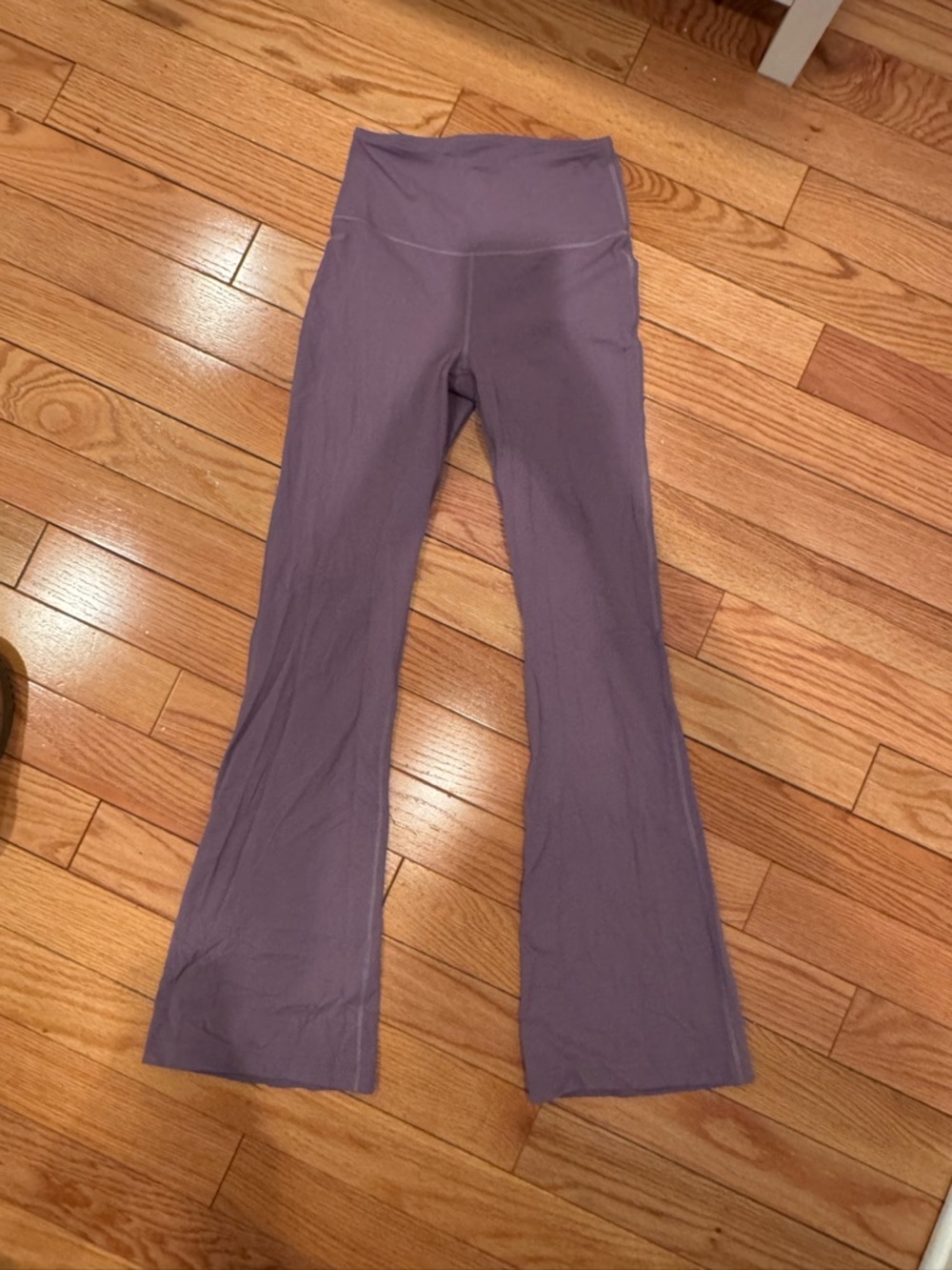 Lululemon High-Waist Purple Flared Yoga Pants